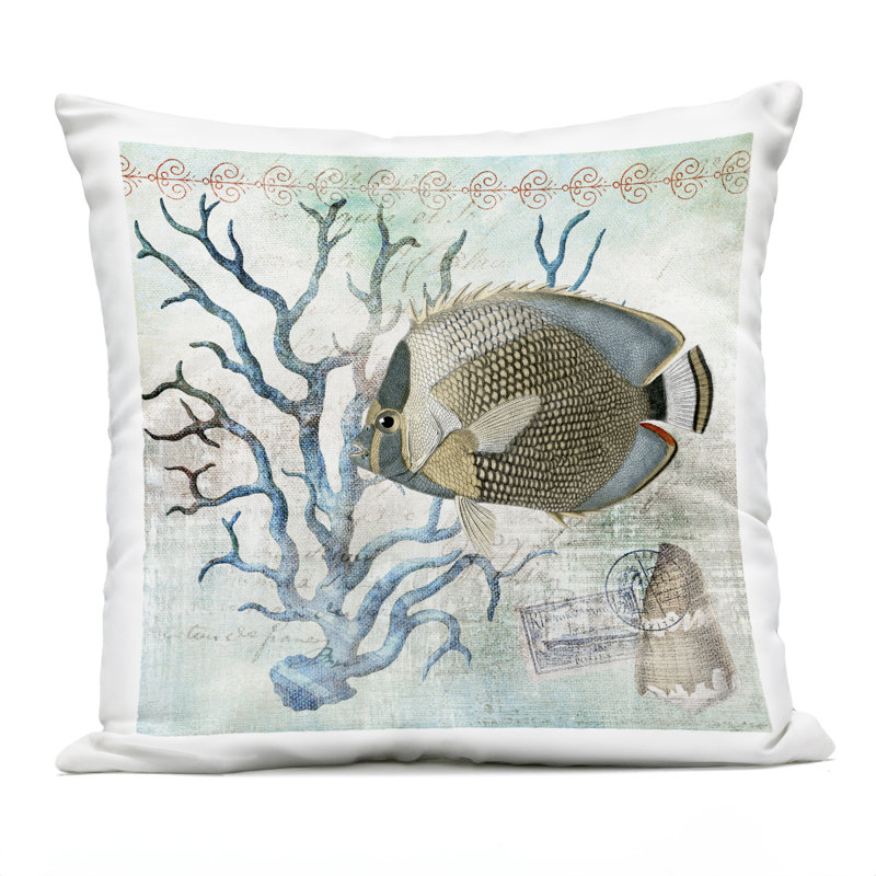 Coussin d'extérieur Buffalo Plaid Bear & Bird