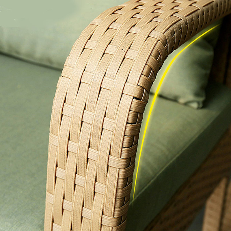 Chaise berçante tissée en PE