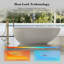 Baignoire de trempage autoportante blanche en acrylique 67 "x 31,5" avec trop-plein et bonde escamotable pour salle de bain MonBlari-132204733-132204734