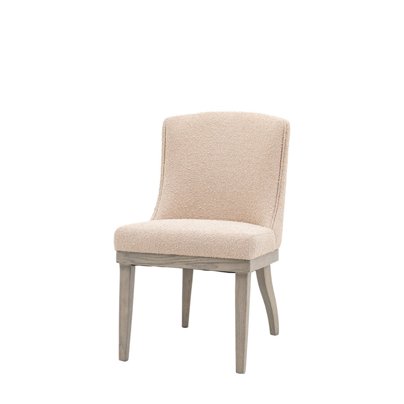 Alayziah 47.5cm H Polyester Blend Upholstered Parsons Chair in Natural
