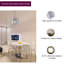 19cm H Metal Drum Lamp Shade ( Screw On ) in Chrome