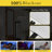  100% Linen Blackout French Door Curtains, Farmhouse Privacy Door Window Covering, Room Darkening Blinds Thermal Insulated Shades for Bedroom, 1 Panel-156940488-156940534