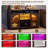 54" Bar Cabinet with LED Lights, Wine Rack and Adjustable Shelves for Dining Room-1246497485-1260063081