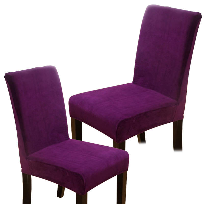 Ensemble de 2 housses de chaise Parson, Mauve