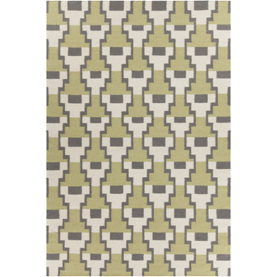 Tapis vert contemporain Louis