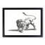 Lion by Johan Teyler - Picture Frame Drawing Print-55580629-55580634