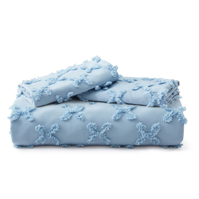Polyester Percale Plaid Duvet Cover