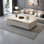 Light luxury rectangular rock table