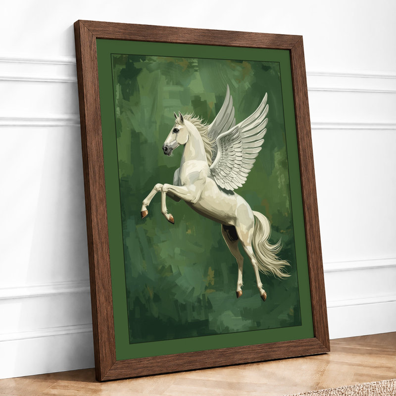 Classical Pegasus Japandi - Print, Walnut, A1 - 84.1 x 59.4 cm