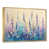 Toile avec cadre flottant or