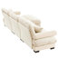 Canapé modulaire surdimensionné en velours super confortable avec repose-pieds mobile-133657677