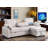 91" Chenille Convertible Sectional Sofa with Pull-Out Sleeper, Storage Chaise, Cup Holders & USB Charging-440233777