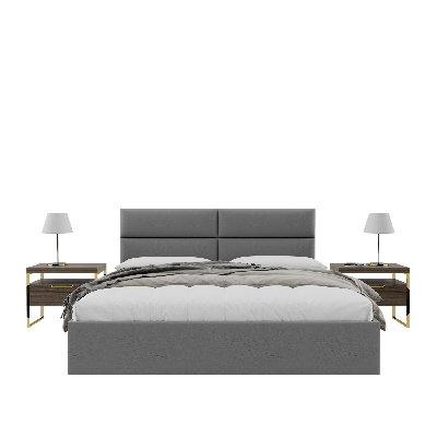 Panneaux muraux capitonnés Sapan - Têtes de lit murales Queen/Full - Cuir vintage taupe poussiéreux - Ensemble de 4 panneaux modulaires
