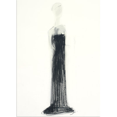 «Skinny Black Dress» par Robert Robinson - Imprimé