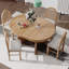 Ensemble de salle à manger 5 pièces, 1 table extensible avec une rallonge de 16 pouces-1428084635-1435783262