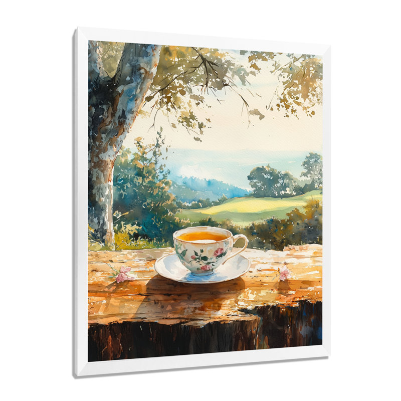 Geraldeen - Art mural nourriture et boissons, H 32 po x l 24 po, Reproduction encadrée d'une seule photo, Blanc