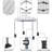 6.6 x 6.6 FT Pop-up Canopy with One-Push-To-Lock Setup Mechanism-110923737