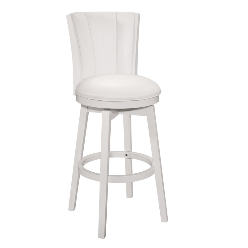Tabouret de bar pivotant en bois Aniyan, Tabouret de bar (siège d'une hauteur de 31 po)
