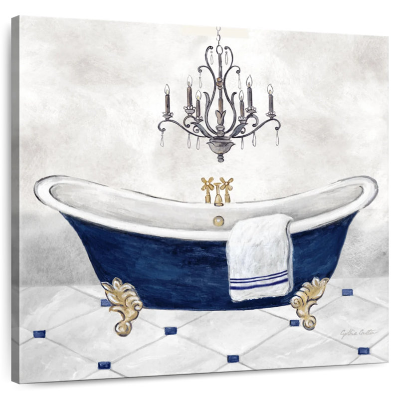 Bain bleu marine Kerrick II, H 10 po x l 10 po
