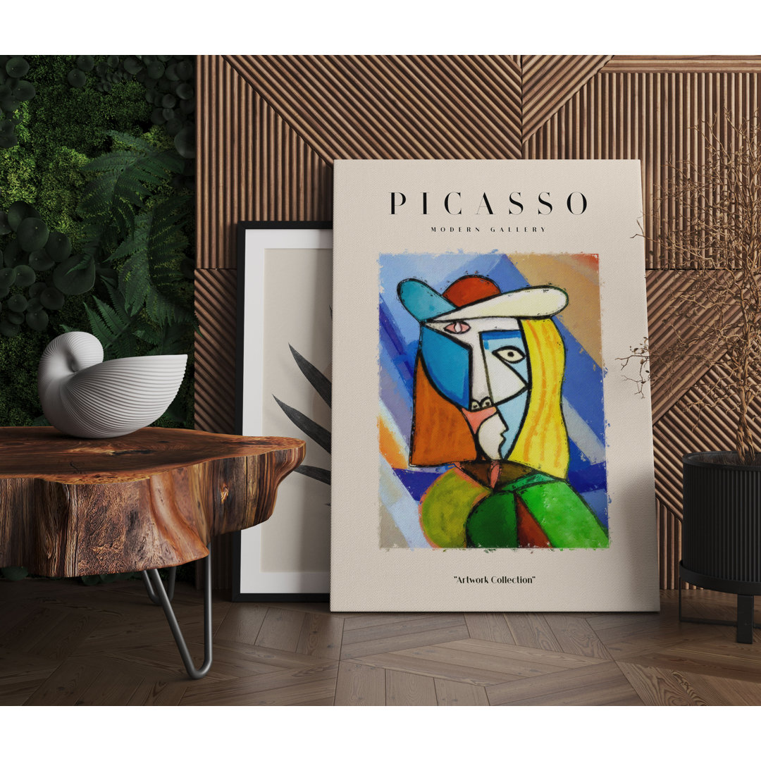 Picasso Art Collection - Frau Mit Hut III Als Leinwandbild Art_0880