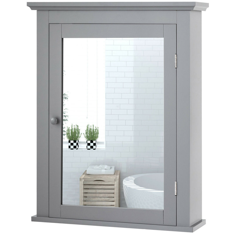 Rostam Bathroom Cabinet, Gray