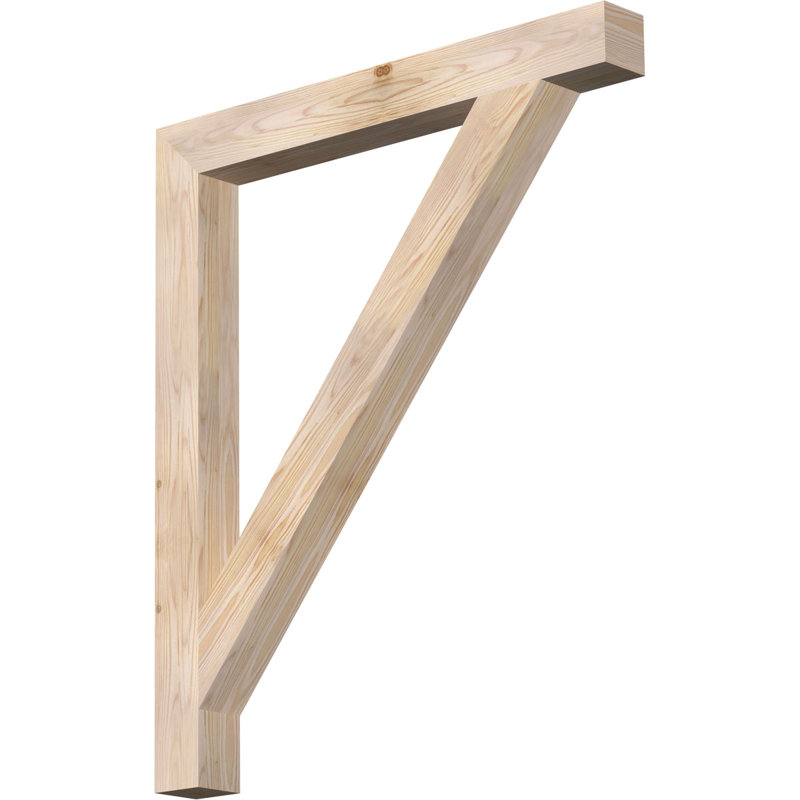 Traditional Block Bracket, Douglas Fir (Smooth), 40" H x 4" W x 34" D