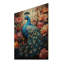 Gouache paon I sur bois-103824448
