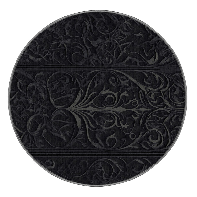 Shadowed Serenity Rug, Round 5'