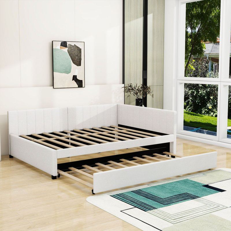 Verlinda Upholstered Daybed, Beige