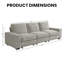 Canapé modulaire avec rangement pour sièges, canapé en chenille confortable pour le salon, le bureau, le siège profond, le chargement USB, avec housse amovible, canapé 3 places-102673629-108995615