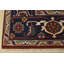 Tapis oriental tribal en laine rouge noué à la main 9 pi x 11 pi 11 po Serapi
