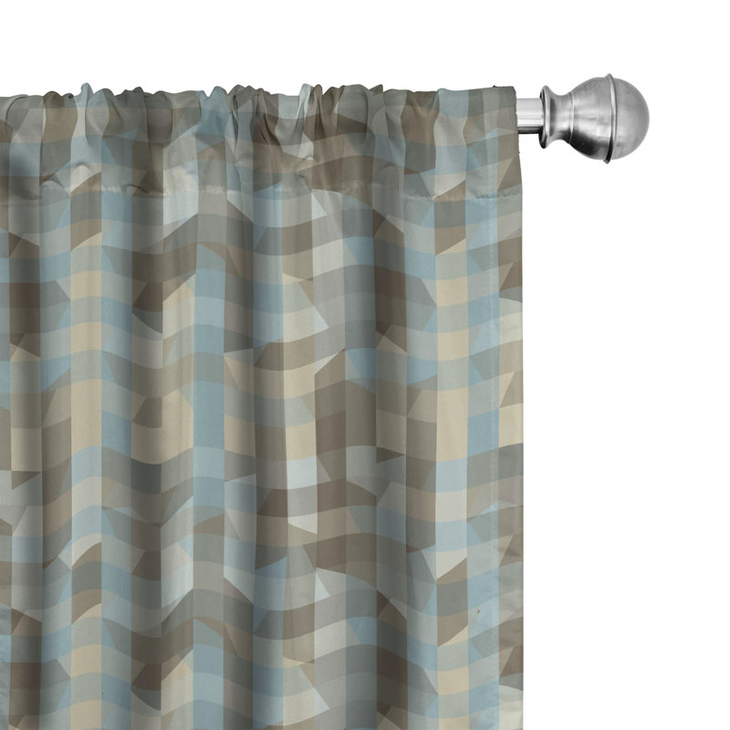 Semi-Sheer Rod Pocket Curtain Panels, 28" x 84"
