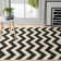 Napoleon Indoor/ Outdoor Black/Neutral Rug