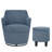 360° Modern Swivel Barrel Chair with Storage Ottoman-1551742432