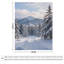 Jeté en flanelle Snowy Mountain Path-133016324
