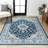 Arignote Modern Persian Floral Navy/Blue Rug-1761143112