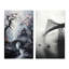 «Gray Japon Bridge In Fog», 2 pièces sur toile-988824452-988824453