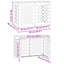 Housse pour climatiseur vidaXL - blanc, 35,43 po x 15,75 po x 23,62 po, en acier