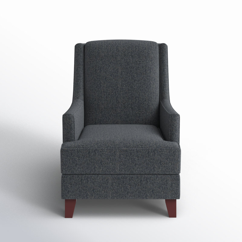 Venton Upholstered Accent Chair, Truth or Dare Navy Polyester