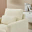 Assise rembourrée en chenille moderne - Structure en bois massif Rembourrage épais pour plus de confort Convient à différents styles Instructions d'assemblage faciles Base de fauteuil chic Durabilité Luxueuse-502677111