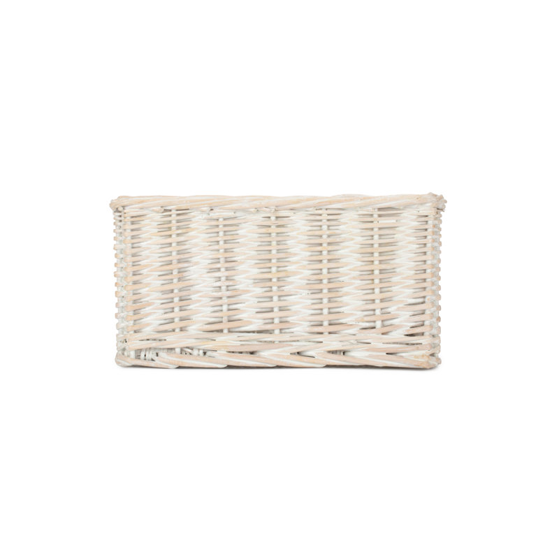House of Hampton Wicker Small Willow Tray Basket, 14cm H x 28.5cm W x 20cm D