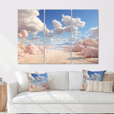 Ensemble de salon Marshmallow Mirage Fluffy Cloud I - Clouds Wall Art