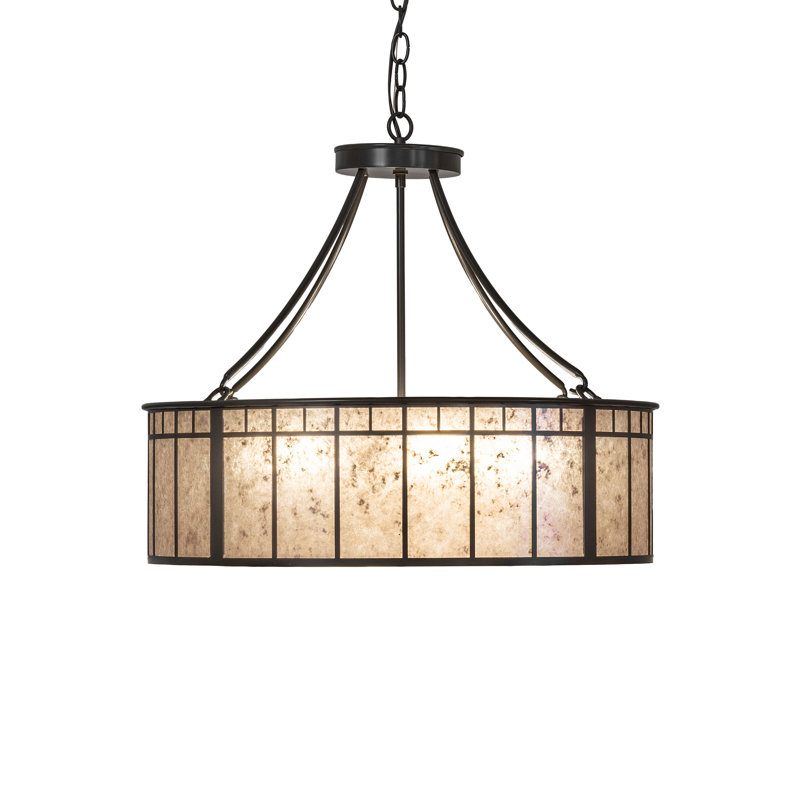 24" Wide Glendale Mission Inverted Pendant