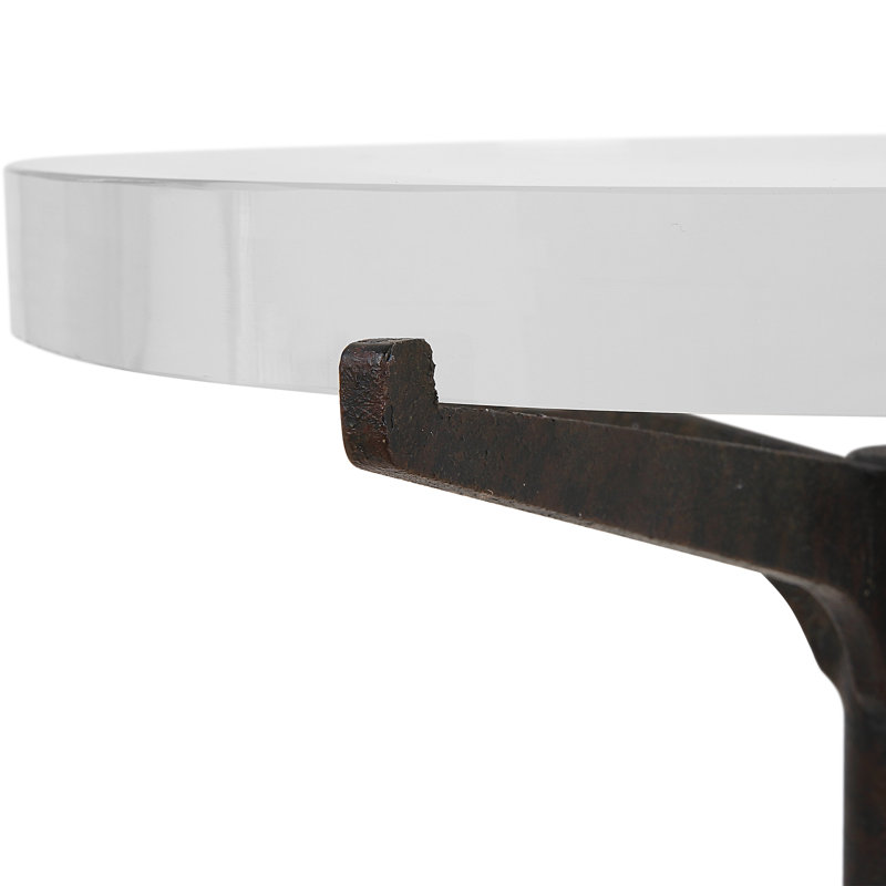 Eglantina Glass Top End Table