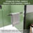 56"-60" W X 76" H Double Sliding Semi-Frameless Shower Door with 5/16"(8mm) Clear Tempered Glass-115864057