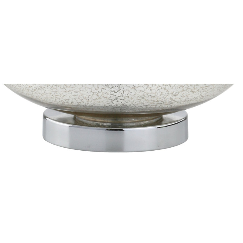 Filion Glass Table Lamp, Mercury Silver