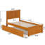  Lit plateforme en bois massif Nantucket avec pied et gigogne assortis-96140455-96140458