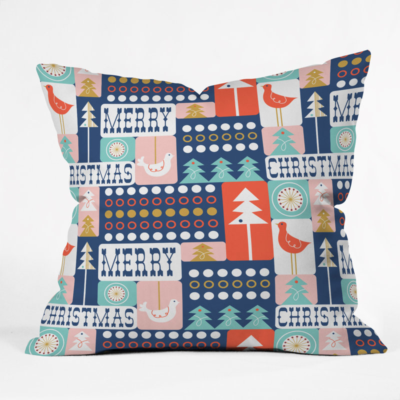 Heather Dutton Christmas Collage Chille Throw Pillow, 20" x 20"