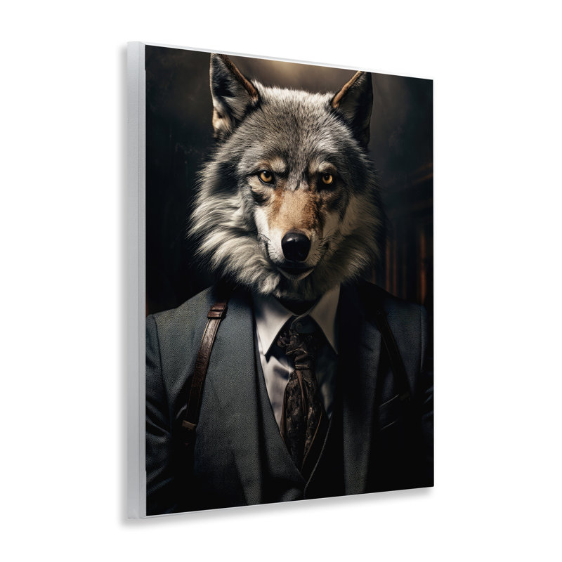 Plaque murale loup tendance, par Ray Powers