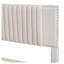 Lit plateforme double avec lit gigogne et tiroirs de rangement - Structure de tête de lit classique en tissu de lin beige